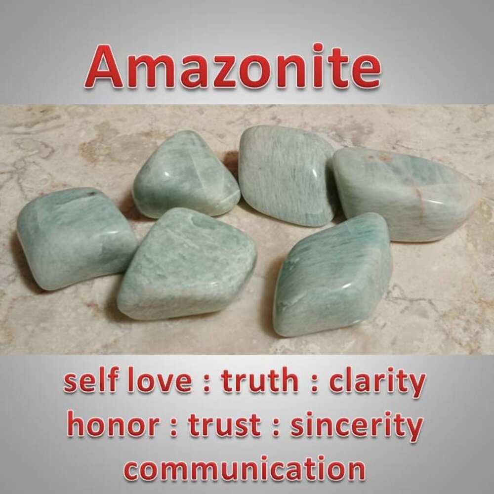 LAST ONE AMAZONITE tumbled stone rock crystal